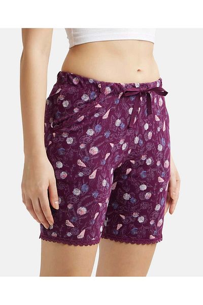 JOCKEY Relax Knit Sleep Shorts RX10-0103 RL0 Purple