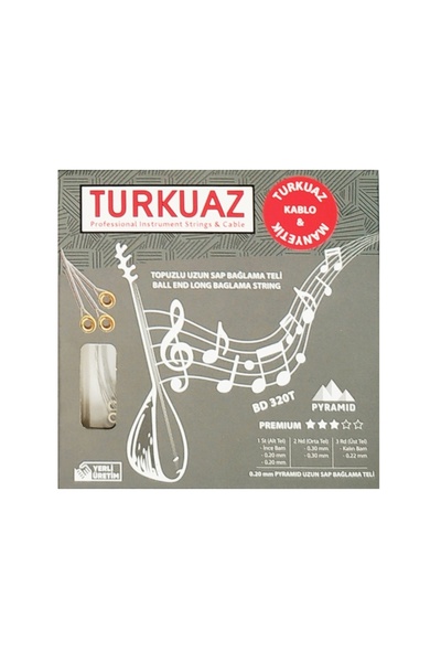 Turkuaz BD320T Дълга дръжка за свързваща тел 020 Пирамидална ръчка SET