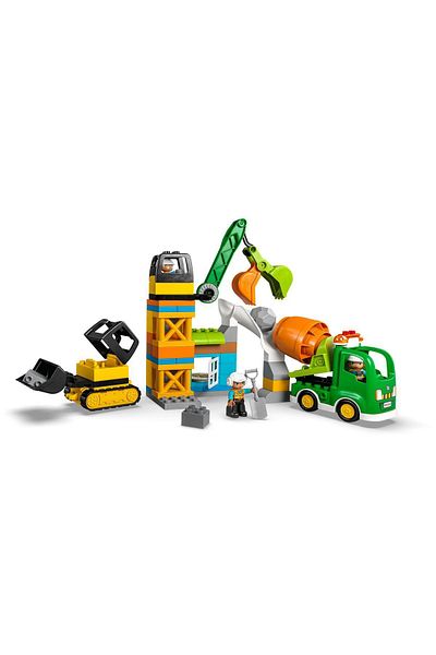 LEGO ® DUPLO® Town Construction Site 10990 - مجموعة بناء الألعاب للأعمار من عامين فما فوق (61 قطعة)