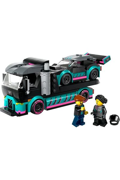 LEGO ®   City Race Car and Car Transporter Truck 60406 - 6+ Creative Toy Construction Set (328 Pieces)