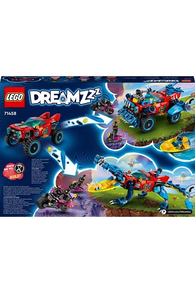 LEGO ® DREAMZzz™ Crocodile Car 71458 - مجموعة بناء الألعاب الإبداعية للأعمار من 8 سنوات فما فوق (494 قطعة)