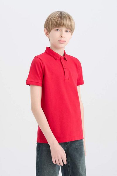 DeFacto Tricou polo cu mânecă scurtă pentru băiat Pique sezon nou