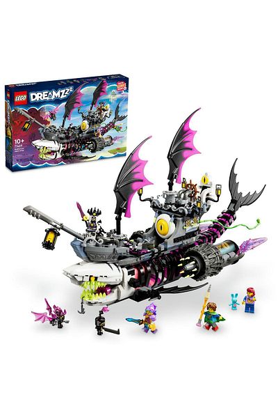 LEGO Dreamzzz ™   Nightmare Shark Ship - Toy Construction Set for Ages 10 and up (1389 Pieces)