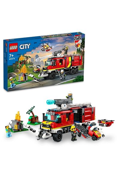 LEGO ®   City Fire Command Truck 60374 - 7+ Creative Toy Construction Set (502 Pieces)