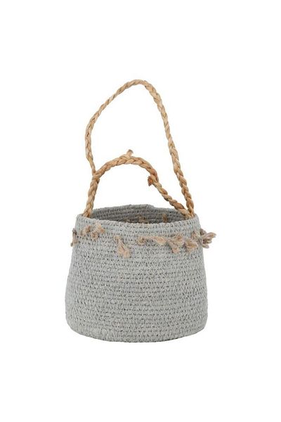 ALSAIF Wicker Storage Basket 10 Cm Grey