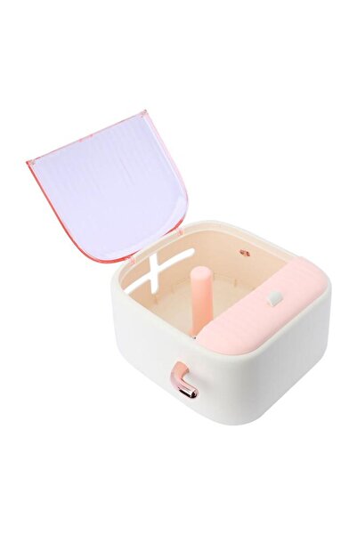 ALSAIF Plastic Face Towel Storage Box 26X15X24 Cm Pink