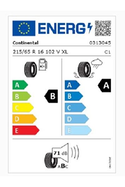 Continental 215/65R16 102V XL PC7 CONTİNENTAL