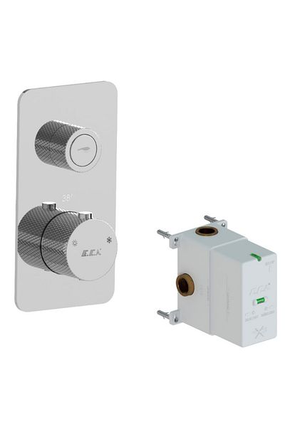Eca Thermostatic Concealed Shower Faucet Surface Mounted 1 Way 102101401