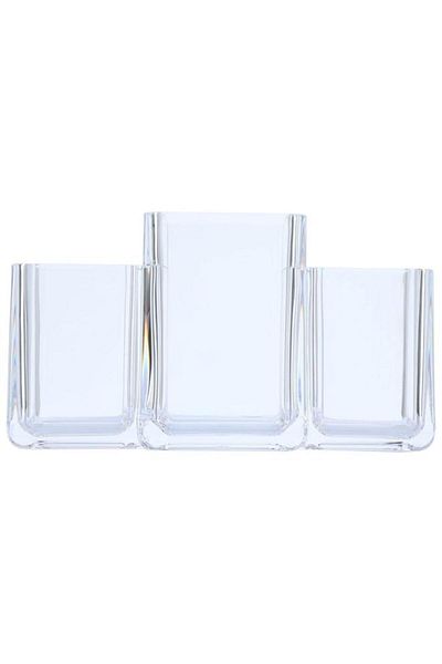ALSAIF Acrylic Organizer 3 Boxes Transparent