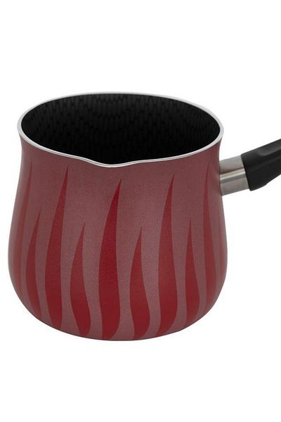 ALSAIF Coffee Pot 10.5 Cm Black Red Handle