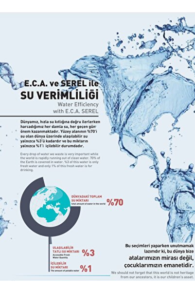 Eca Lia Concealed Sink Faucet Surface Mounted Double Rosette