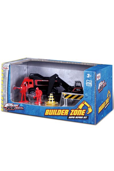 Maisto Construction Vehicles Truck and Bucket Construction Set Red