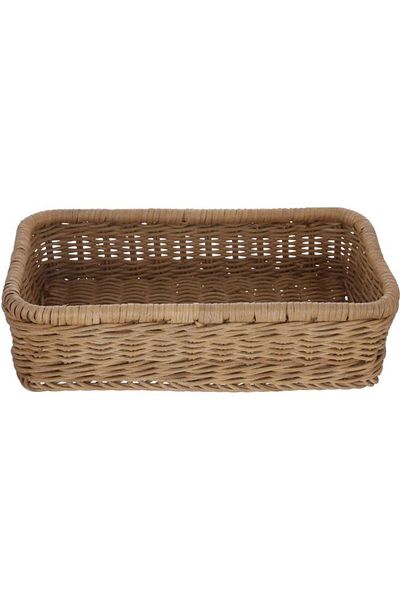 ALSAIF Wicker Basket 33 X 17.3 X 8.5 Cm Small Rectangle Brown