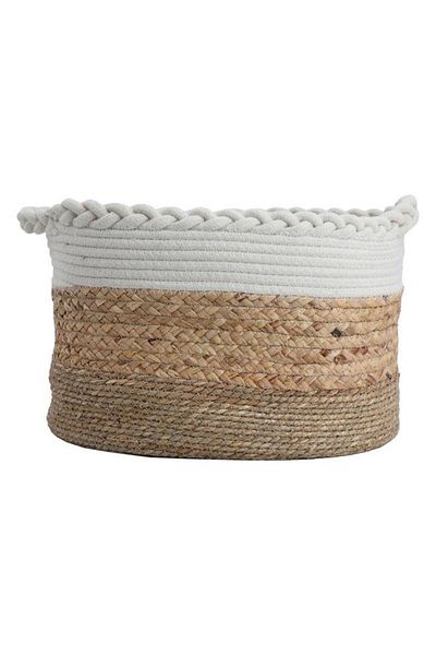 ALSAIF Cotton Baskets Set 25 30 28 Cm 3 Pieces Round Beige