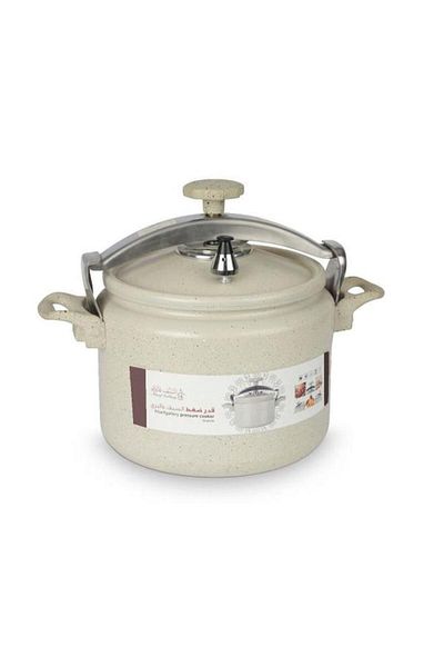 ALSAIF Granite Pressure Cooker 15 Liter Light Beige