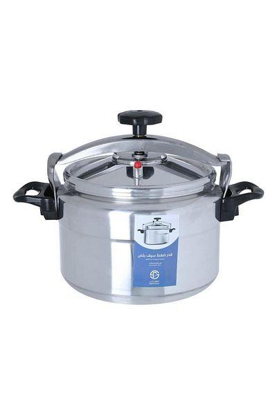 ALSAIF Aluminum Pressure Cooker 11 Liter Silver