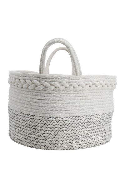 ALSAIF Cotton Baskets Set 3 Pieces White