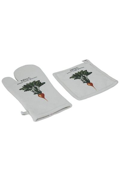 ALSAIF Gloves And Pot Holders Set 20×20 Beige