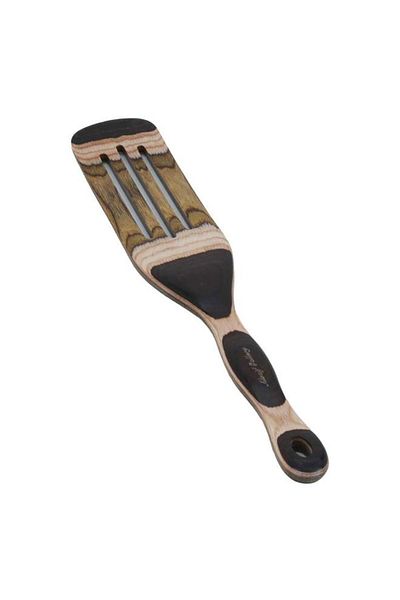 ALSAIF Wood Spatool Perforated Brown