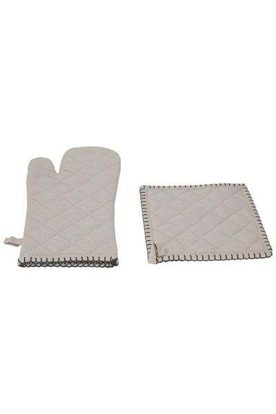 ALSAIF Gloves And Pot Holders Set 20×20 Beige