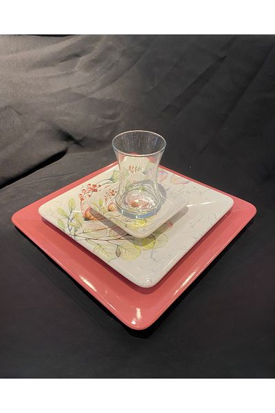 ColorCraft Raspberry Breakfast Set 41 Pieces for 6 People