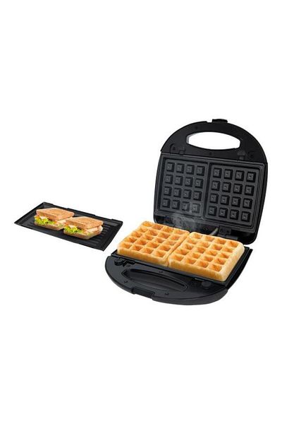 ALSAIF Sandwich And Waffle Maker 700 Watt 2×1 Black