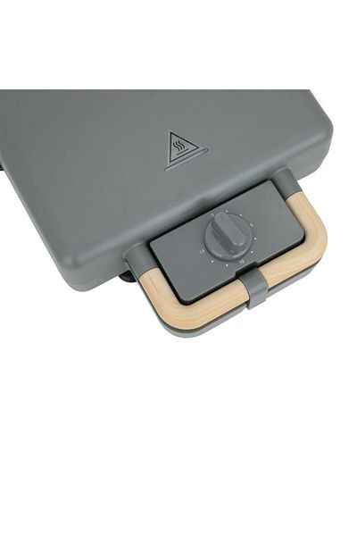 ALSAIF Sandwich And Waffle Maker 800 Watt 2×1 Dark Grey