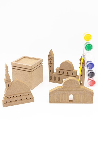 na neşeli ahşap DES43 Ramazan Ayına Özel 4 Büyük Takımı Özel Ramazan Süslemes...