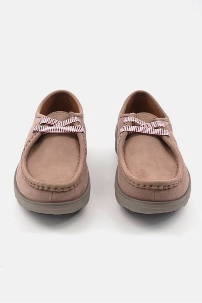 Fitflop Women Loaf Lace Up Closure Casual Shoes, Taupe
