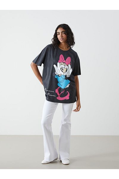LC Waikiki New Season Crew Neck Minnie Mouse Printed Women's T-Shirt - S5Gv70Z8
