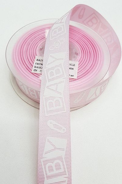 Hobigram Pink Baby Printed Ribbon 2.5 cm – Ribbon
