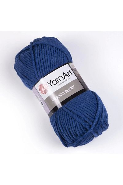 Yarnart Merino Bulky - Πλεκτό Χέρι Νήμα Σκούρο Μπλε-551