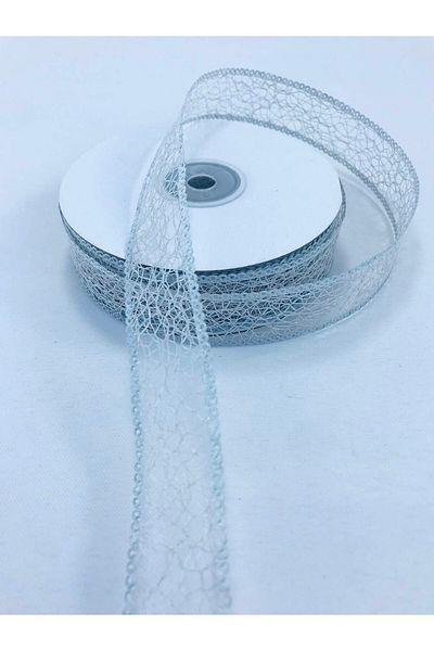 Hobigram Γκρι Διχτυωτή Κορδέλα 5 μέτρων Υλικό Συσκευασίας Διακοσμητική Κορδέλα – Κορδέλα