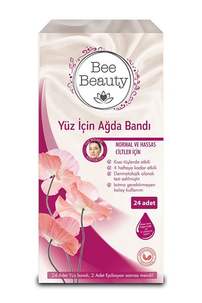 Bee Beauty Waxing Strips for Normal and Sensitive Skin Face Pack of 24