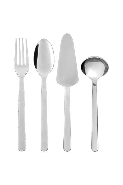 erorex 4-piece serving set, stainless steel