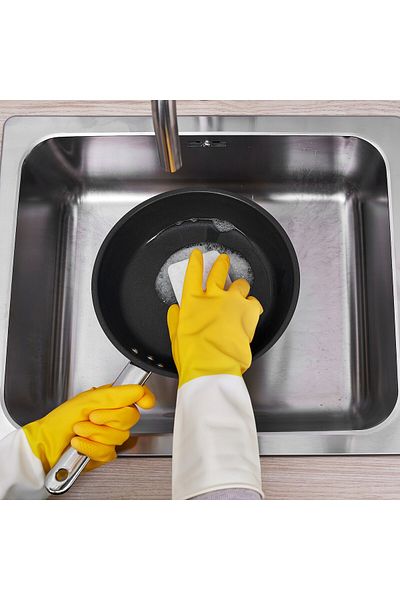 erorex Cleaning gloves, bright yellow/off-white, S