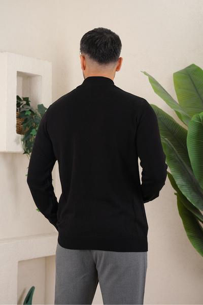 İDS COLLECTİON Erkek Yarım Balıkçı Boğazlı Yaka Triko Kazak