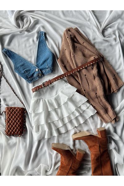 TamSeninTarzin Lenny Two Buttons - Topuri crop din denim