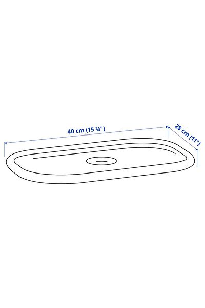 erorex Lid, white, 40x28 cm