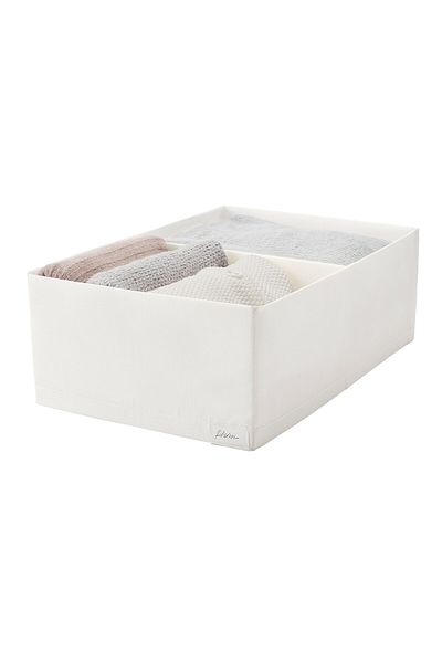 erorex Box with compartments, white, 34x51x18 cm