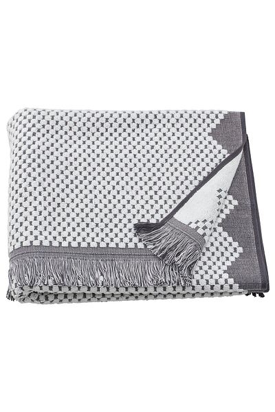 erorex Bath towel, white/grey, 70x140 cm
