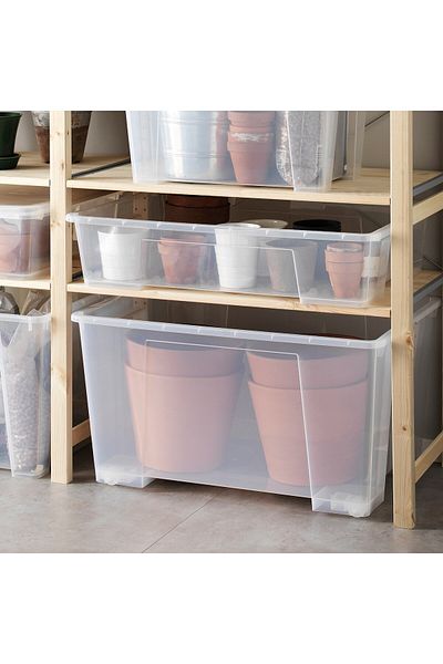 erorex Box, transparent, 78x56x43 cm/130 l