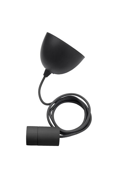 erorex Cord set, black textile, 1.8 m