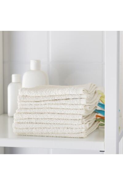 erorex Washcloth, white, 30x30 cm