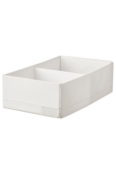 erorex Box with compartments, white, 20x34x10 cm