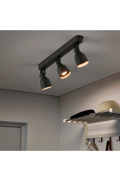 erorex Ceiling track, 3-spots, dark grey