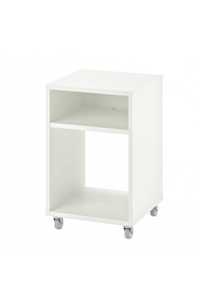 Generic طاولة بجانب السرير، بيضاء، 37×37 سم