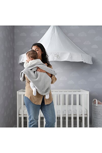 erorex Blanket, knitted/grey, 70x90 cm