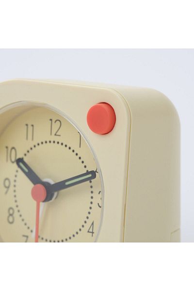 erorex Alarm clock, pale yellow, 8x8 cm