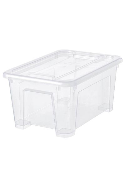erorex Box with lid, transparent, 28x20x14 cm/5 l